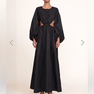 STAUD Ivy Maxi Dress In Black Small NWT